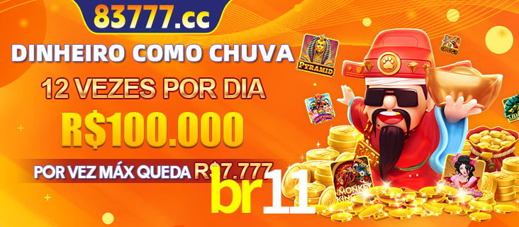 Banner do programa de recompensas Recomende para amigos do br11, detalhando os bônus por convidar amigos, com prêmios que chegam a R$288.888.